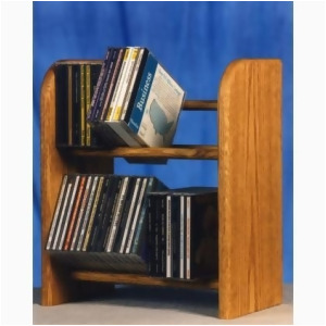 Wood Shed Solid Oak 2 Row Dowel Cd Rack - All