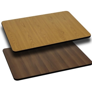 Flash Furniture 30 X 60 Rectangular Table Top With Natural Or Walnut Reversibl - All
