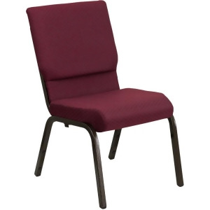 Flash Furniture Hercules Series 18.5 Inch Wide Burgundy Patterned Stacking Churc - All
