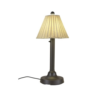 Patio Living Tahiti Ii 30 Table Lamp 19227 with 2 bronze tube body and tight w - All