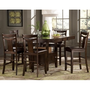 Homelegance Broome 7 Piece Counter Height Table Set in Dark Brown - All