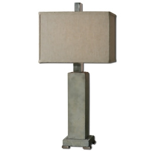 Uttermost Risto Table Lamp w/ Rectangle Box Shade in Oatmeal Linen - All