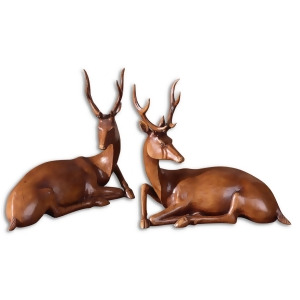 Uttermost Buck Statues Set of 2 - All