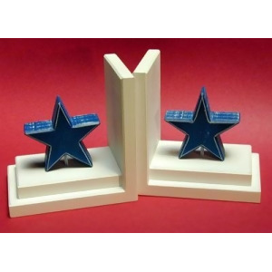 One World Distressed Blue Star Bookends - All