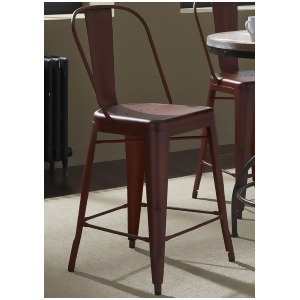 Liberty Furniture Vintage Bow Back Counter Chair in Red Set of 2 - All