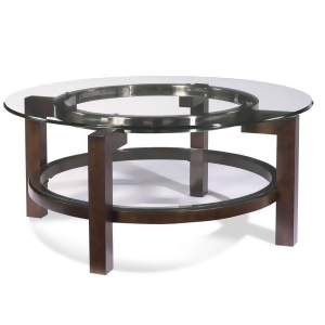 Bassett T1705-120 Oslo Round Glass Top Cocktail Table - All