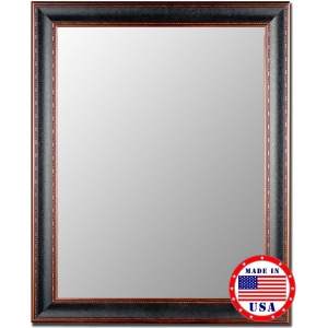 Hitchcock Butterfield Textured Black And Copper Framed Wall Mirror - All
