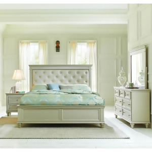 Homelegance Celandine 3 Piece Platform Bedroom Set w/Upholstered Headboard in Si - All