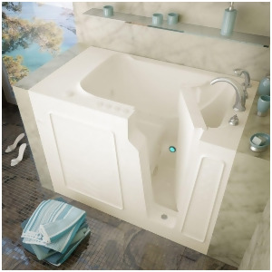 Meditub 29x52 Left Drain Biscuit Whirlpool Air Jetted Walk-In Bathtub - All