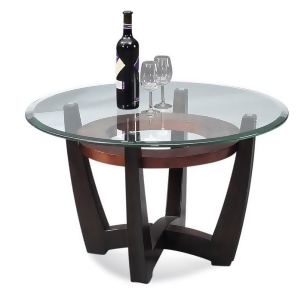 Bassett T1078-120/033 Elation Round Glass Top Cocktail Table - All