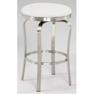 Chintaly 1193 Modern Backless Counter Stool In White - All