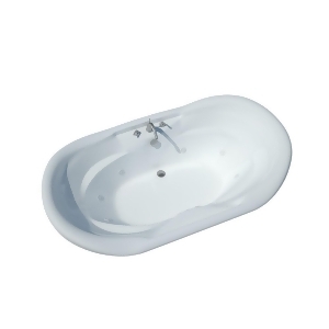 Atlantis Tubs 4170Iwr Indulgence 41 x 70 x 23 Inch Oval Whirlpool Jetted Batht - All
