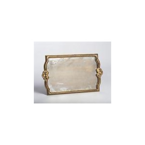 Abigails Vendome Tray with Antiqued Mirror In Gold 524846 - All