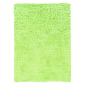 Linon Faux Sheep Rug In Green And Green 5 x 7 Rug-grensheep57 - All