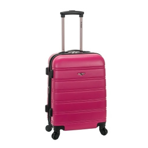Rockland Magenta Melbourne 20 Expandable Abs Carry On - All