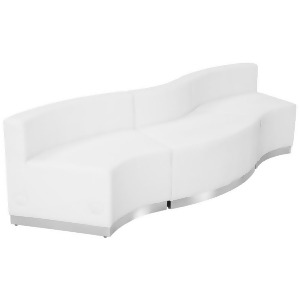 Flash Furniture Zb-803-720-set-wh-gg Hercules Alon Series White Leather Receptio - All