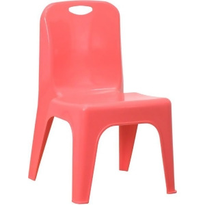 Flash Furniture Red Plastic Stackable School Chair w/ Carrying Handle 11 Inch - All