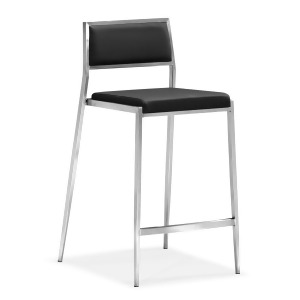 Zuo Dolemite Counter Chair in Black Set of 2 - All