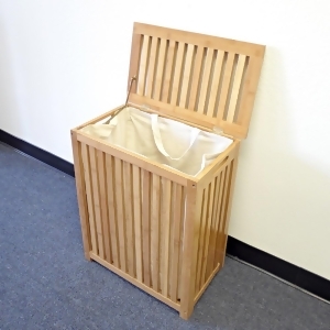 Proman Products Horizon Laundry Hamper in Bamboo - All