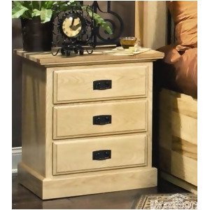A-america Amish Highlands 3 Drawer Nightstand - All