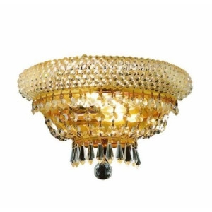 Lighting By Pecaso Adele Collection Wall Sconce W12in H8in E7in Lt 2 Gold Finish - All