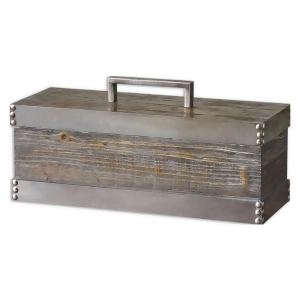 Uttermost Lican Box in Natural Wood w/ Silver accents - All