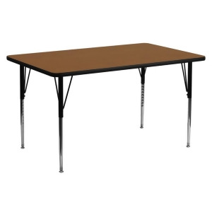 Flash Furniture 24 x 60 Rectangular Activity Table w/ 1.25 Inch Thick High Press - All