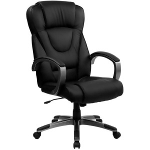 Flash Furniture High Back Black Leather Executive Office Chair Bt-9069-bk-gg - All