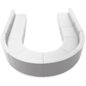 Flash Furniture Zb-803-530-set-wh-gg Hercules Alon Series White Leather Receptio - All