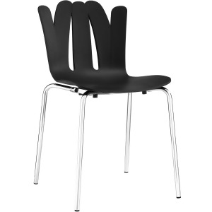 Modway Flare Dining Side Chair In Black - All