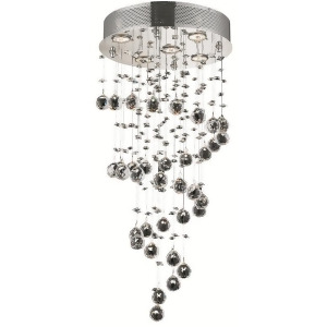Lighting By Pecaso Bernadette Collection Hanging Fixture D16in H32in Lt 5 Chrome - All