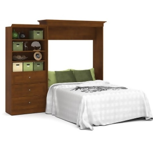 Bestar Versatile 101'' Queen Wall Bed Kit In Tuscany Brown - All
