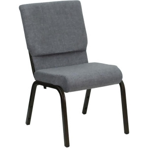 Flash Furniture Hercules Series 18.5 Inch Wide Gray Stacking Church Chair w/ 4.2 - All