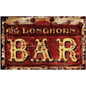 Red Horse Longhorn Bar Sign - All