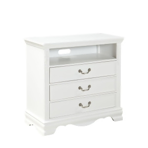 Standard Furniture Jessica 3 Drawer Kids' Entertainment Console in White - All