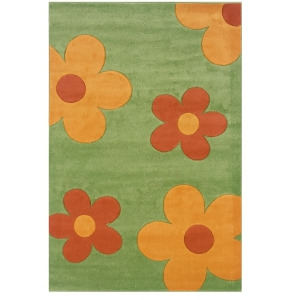 Linon Corfu Rug In Lime And Goldenrod 1.10 x 2.10 - All