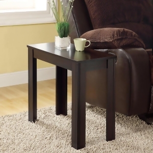 Monarch Specialties 3111 Rectangular Accent Side Table in Cappuccino - All