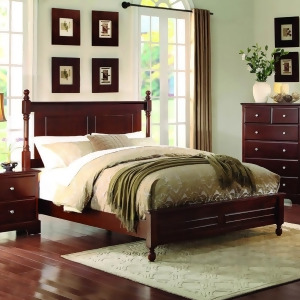 Homelegance Morelle Low Poster Bed in Cherry - All