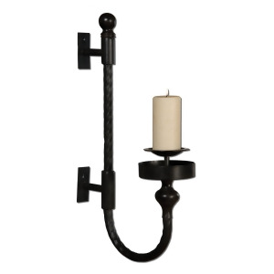 Uttermost Garvin Twist Sconce With Candle - All