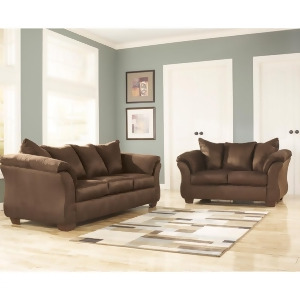 Flash Furniture Signature Design By Ashley Darcy Living Room Set In Cafe Fabric - All