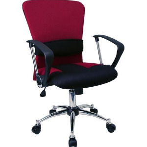 Flash Furniture Mid-Back Burgundy Mesh Office Chair Lf-w23-red-gg - All