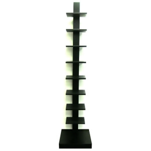 Proman Products Spine Standing Book Shelves in Black - All