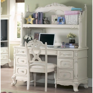 Homelegance Cinderella Writing Hutch/Desk in White - All