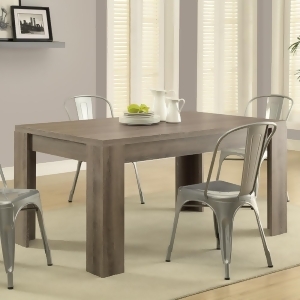 Monarch Specialties I 1055 Dark Taupe Reclaimed-Look 36 Inch X 60 Inch Dining Ta - All