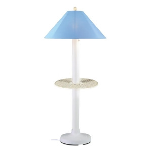 Patio Living Concepts Catalina 64 Inch Floor Table Lamp w/ 3 Inch White Body S - All