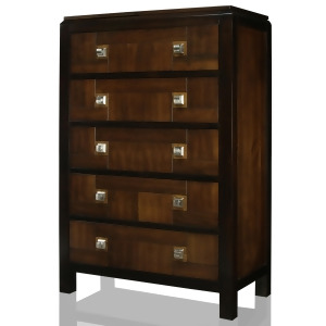Furniture of America Transitional Double Deck Chest In Acacia Walnut - All