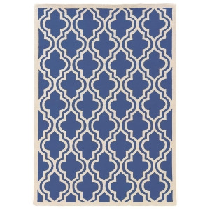 Linon Silhouette Rug In Navy And White 1'10 x 2'10 - All