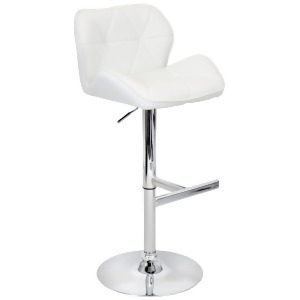 Lumisource Jubilee Bar Stool In White - All