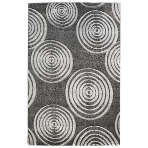 Linon Milan Rug In Black And Grey 1.10 x 2.10 - All