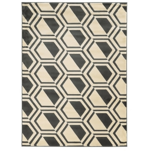 Linon Roma Rug In Grey And Charcoal 2x3 - All